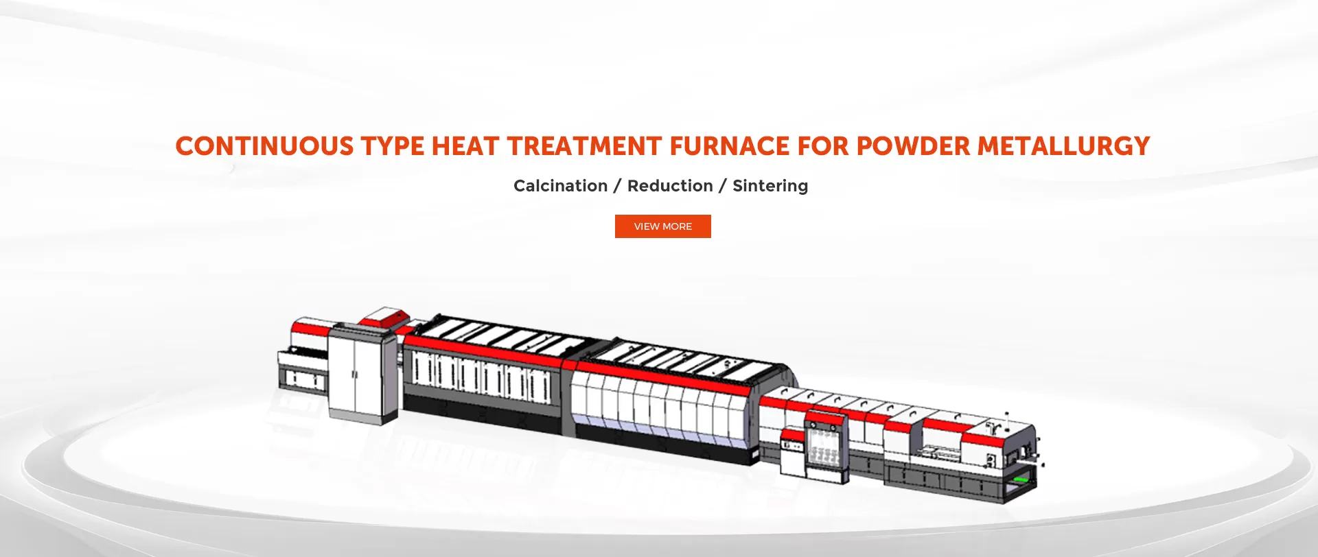 CONTINUOUS TYPE HEAT TREATMENT FURNACE FOR POWDER METALLURGY