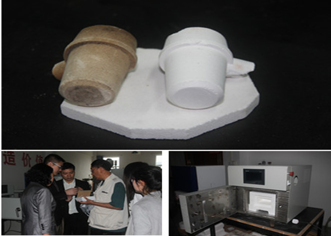 Sample Testing by Microwave Sintering Furnace For Client